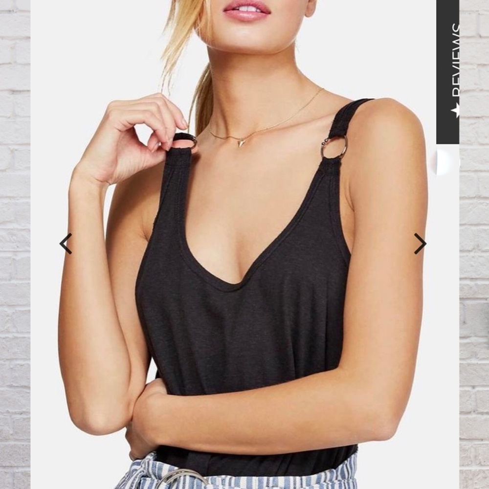 Free People Carly Metal Ring Tank Top
